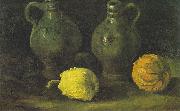 Vincent Van Gogh Still life with two jugs and pumpkins USA oil painting artist